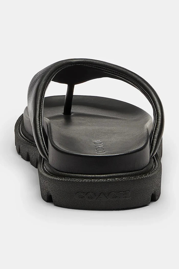 Coach джапанки дамски от кожа Brynn Leather Thong Sandal