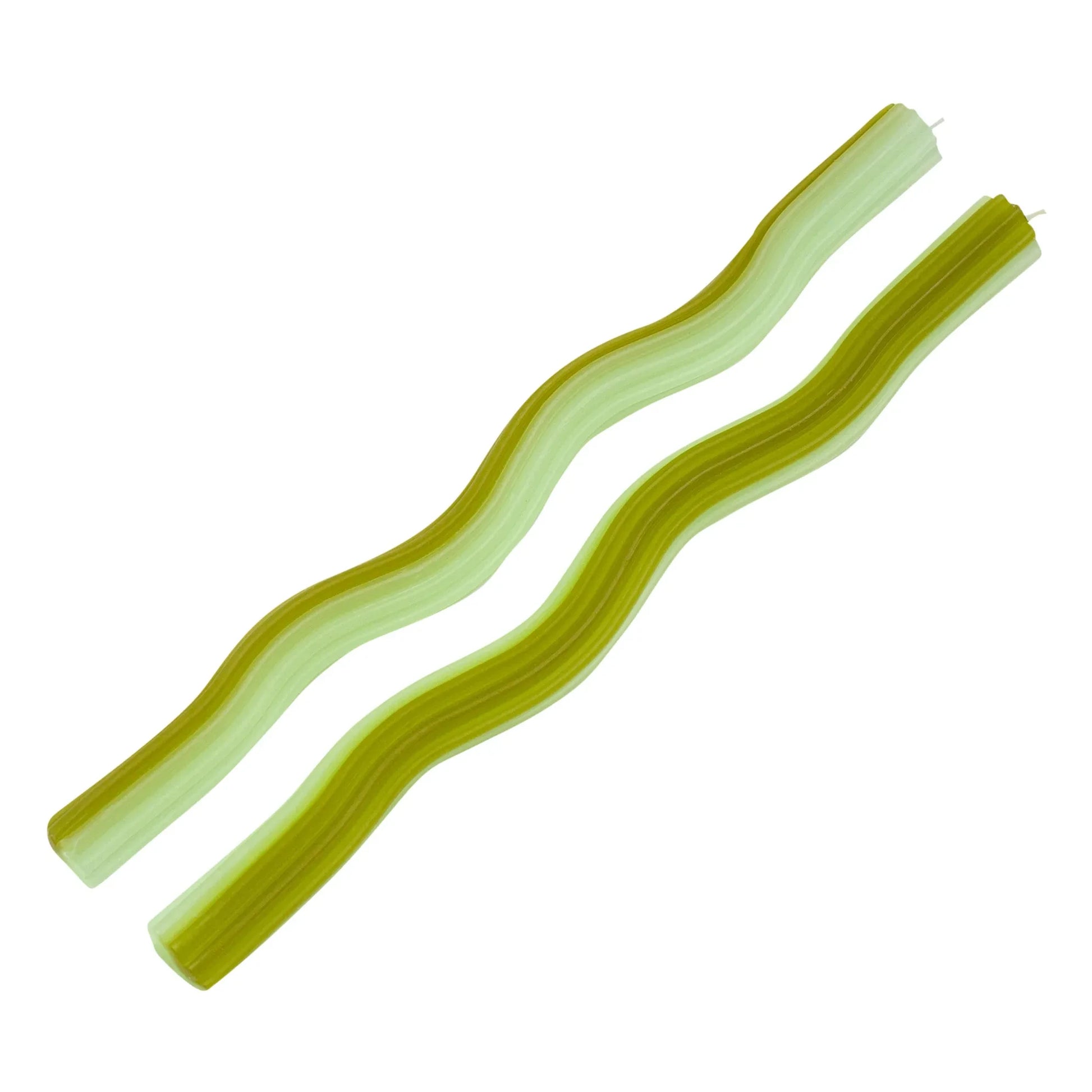 Lex Pott - Wiggle Candles - Set of 2 | Green