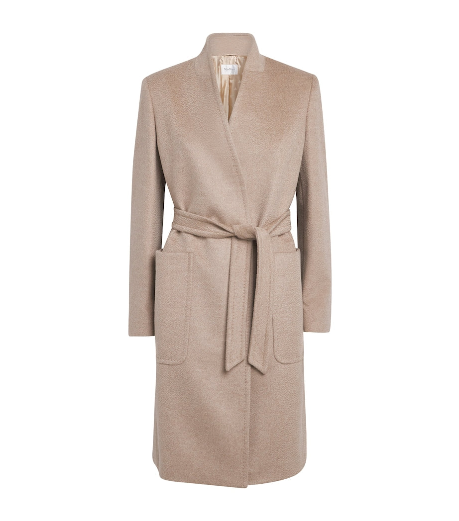 Max Mara Beige Cashmere Robe Coat