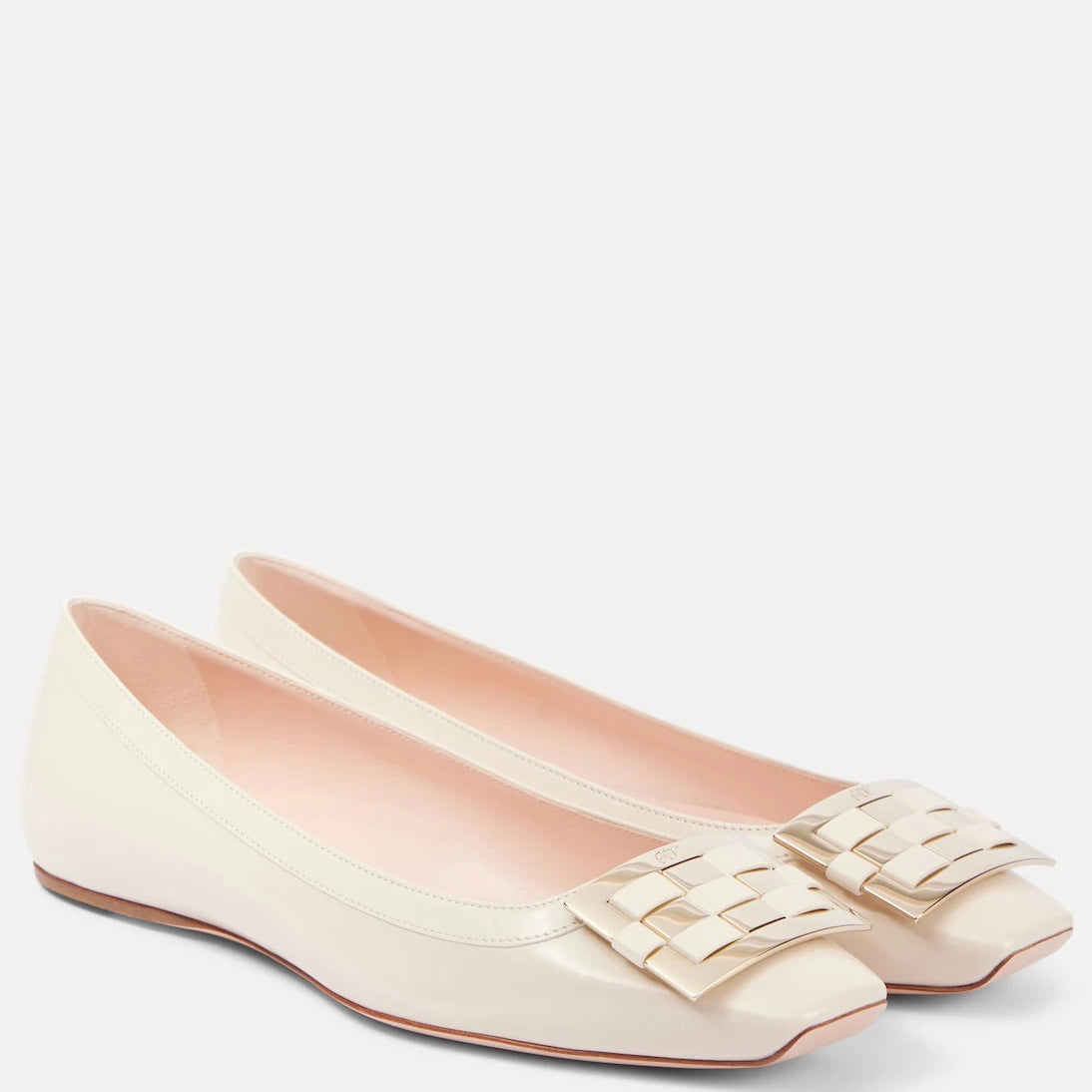 Roger Vivier - Trompette Ball leather ballet flats