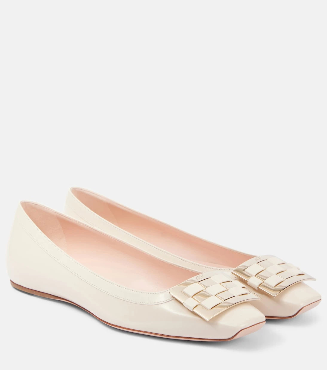 Roger Vivier - Trompette Ball leather ballet flats