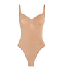 Skims Brown Seamless Sculpt Thong Bodysuit