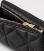 Black Leather Folded Darley Wallet