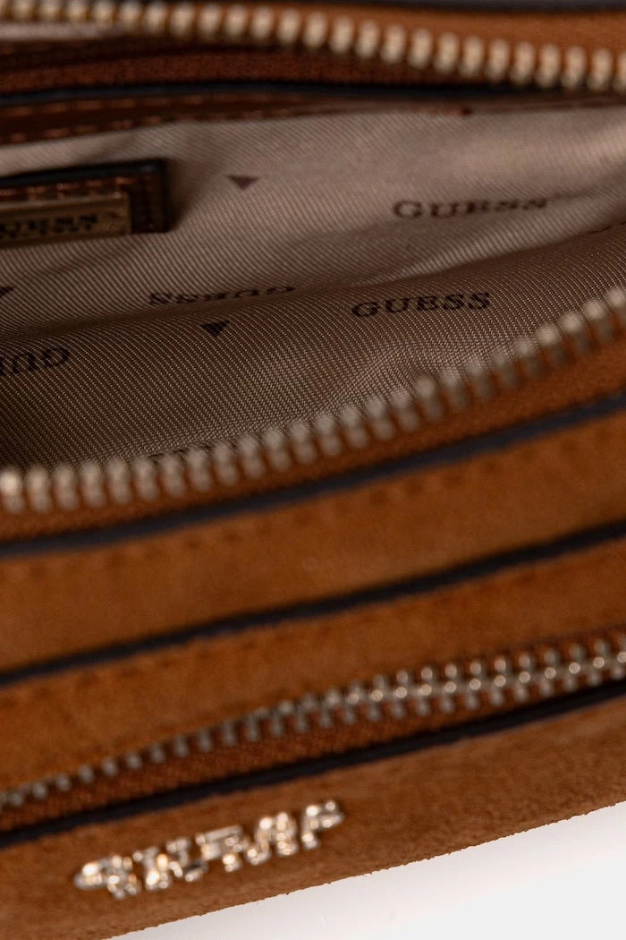 Велурена чанта Guess MARSHA