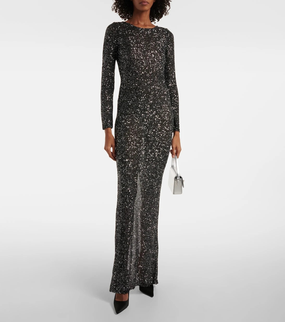 Alessandra Rich - Sequined open-back gown