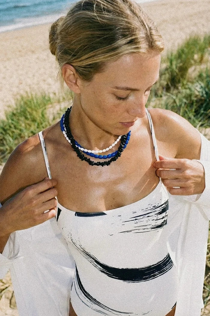 Flora Black Necklace Kadın Kolyesi