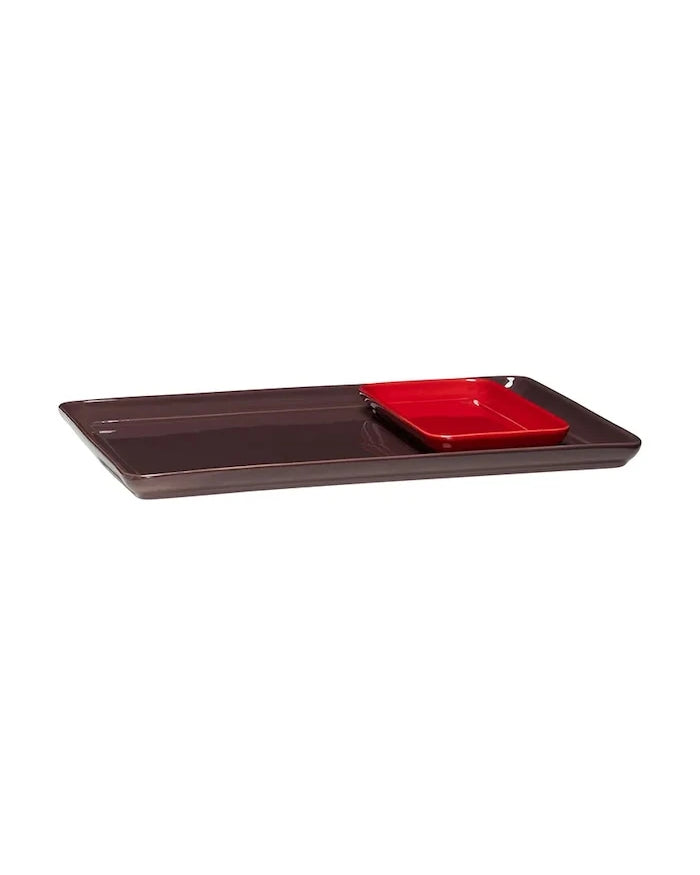 Hübsch Amare Tepsi Seti 20 x 10 / 35 x 26 cm (2 Parça)