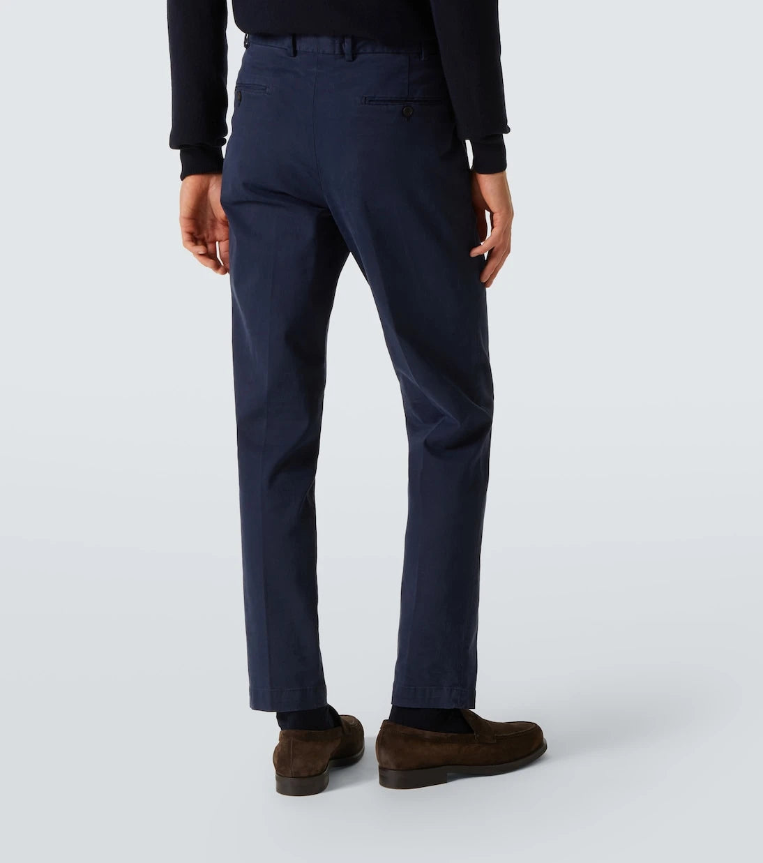 Thom Sweeney - بنطال قطني بقصة مستقيمة