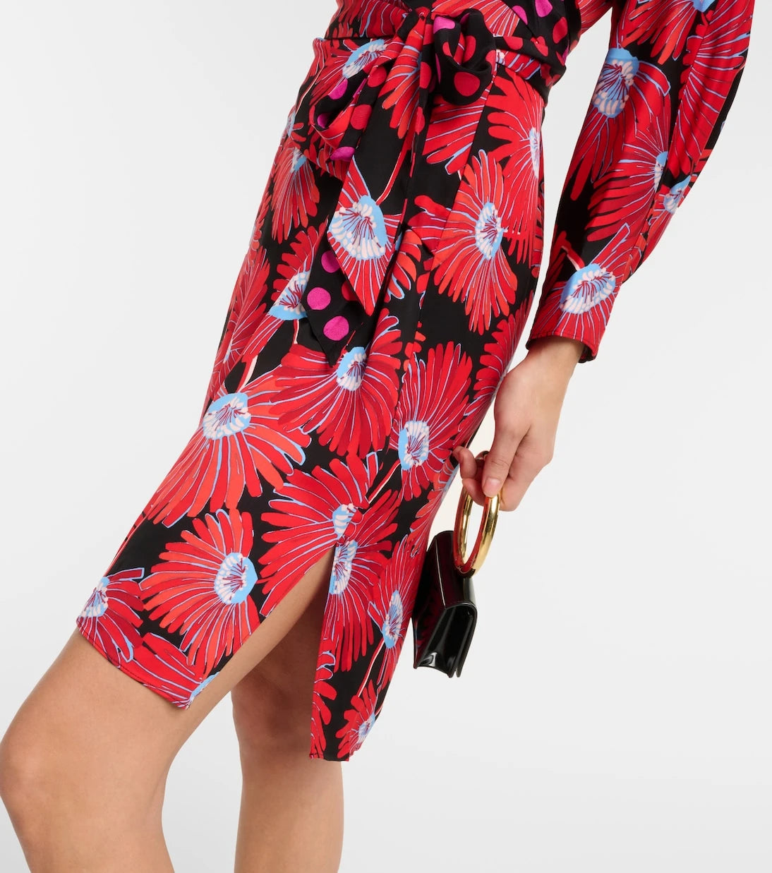 Diane von Furstenberg - Mikah printed satin wrap dress