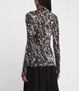 CAMILLA AND MARC Brown Leopard Print Plumage Top