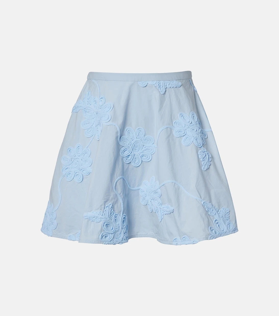 Rotate - Embroidered cotton miniskirt
