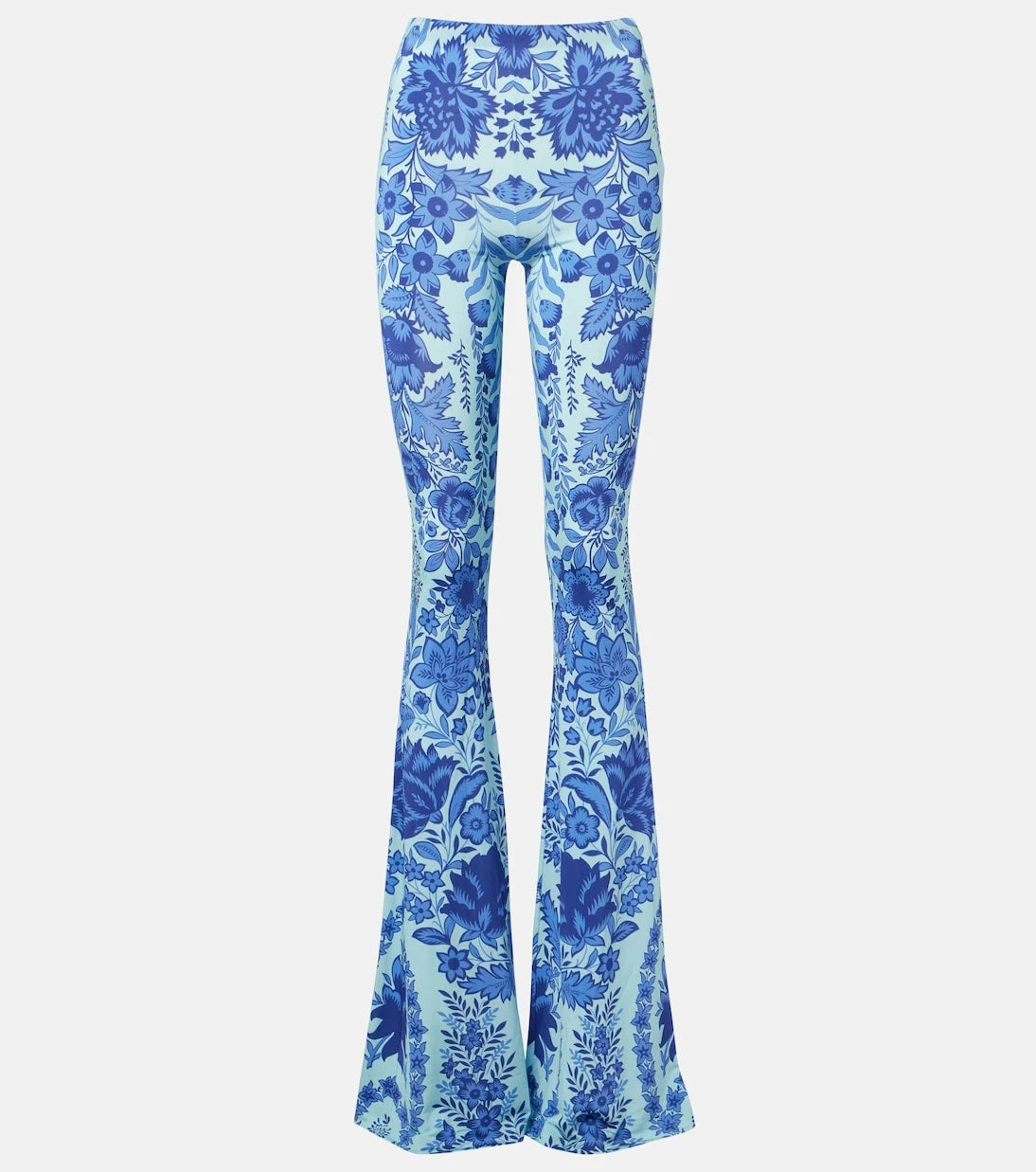 Etro - بنطال ضيق جيرسيه مطبوع بقصّة واسعة