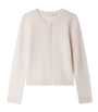 Bonpoint Wool Diamond-Knit Garancie Cardigan (4-8 Years)