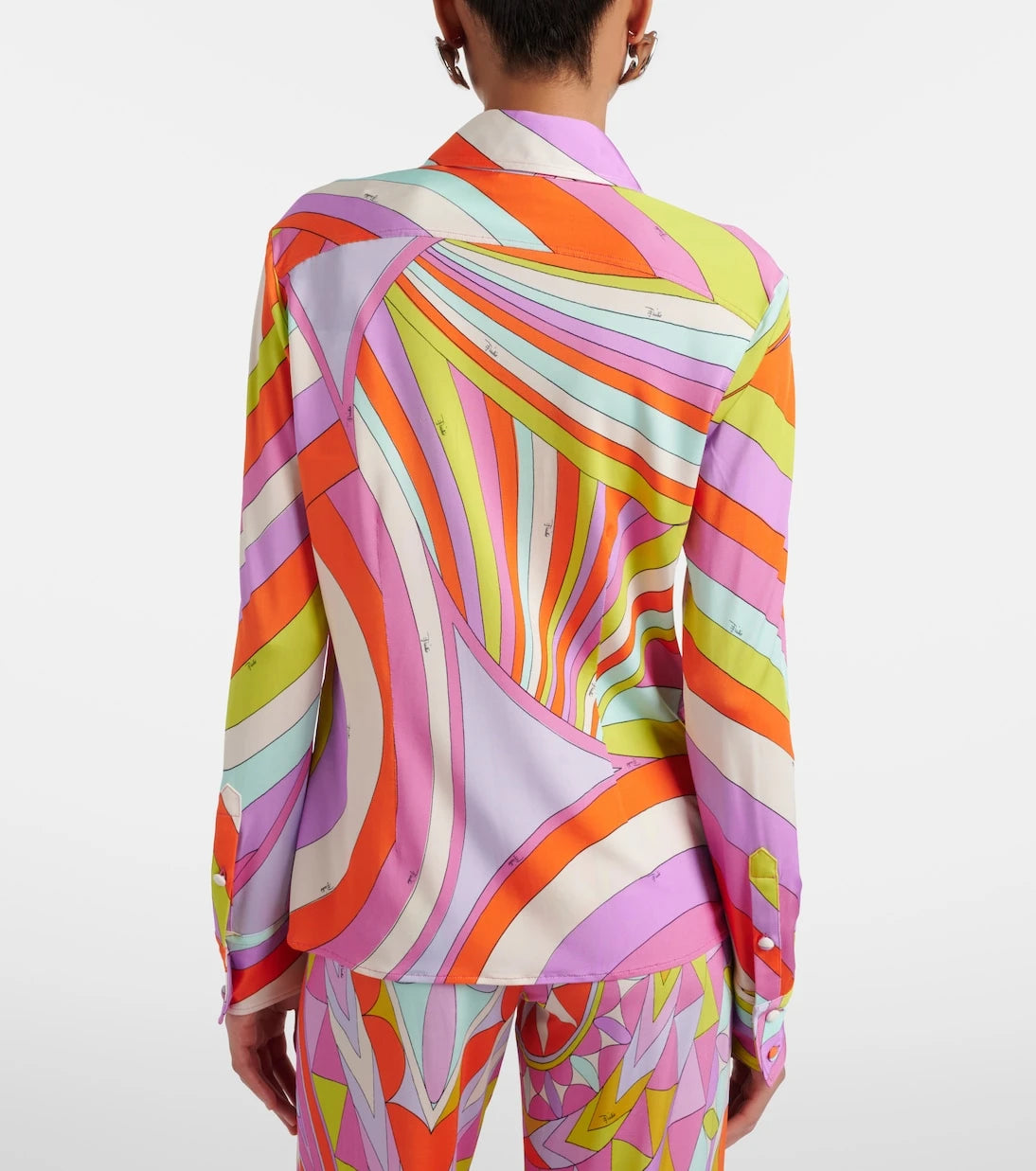 Pucci - Iride satin jersey shirt