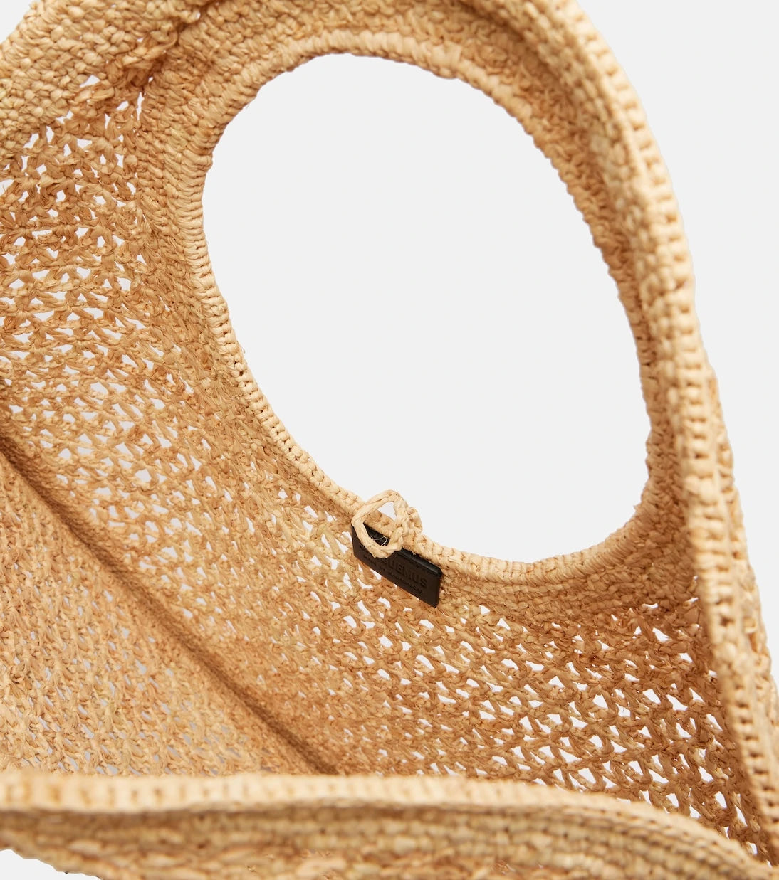 Jacquemus - Spiaggia raffia tote bag