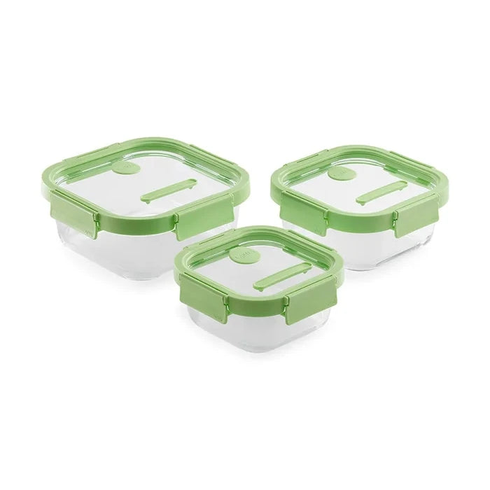 Kapaklı Saklama Kabı Seti Lekue 1100 / 800 / 520 ml (3 Parça)