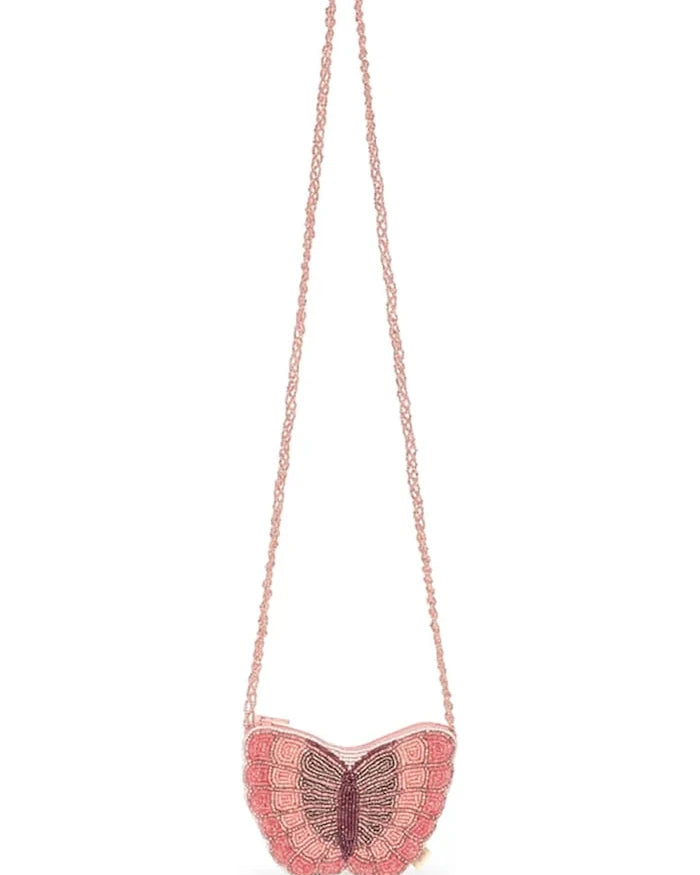 Konges Sløjd çocuklar için crossbody çanta BUTTERFLY BEADED BAG