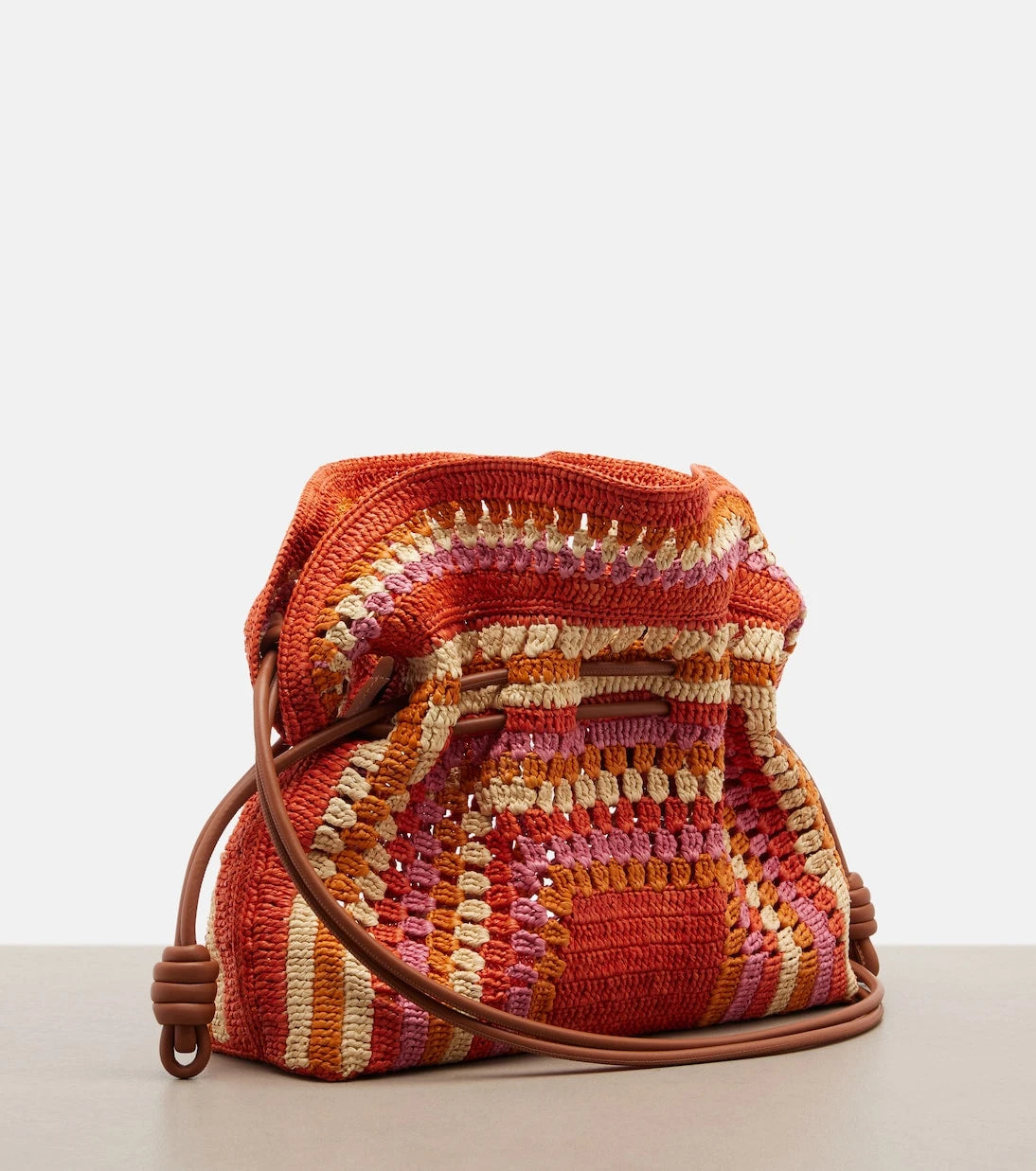 Loewe - Paula's Ibiza Flamenco Medium raffia clutch