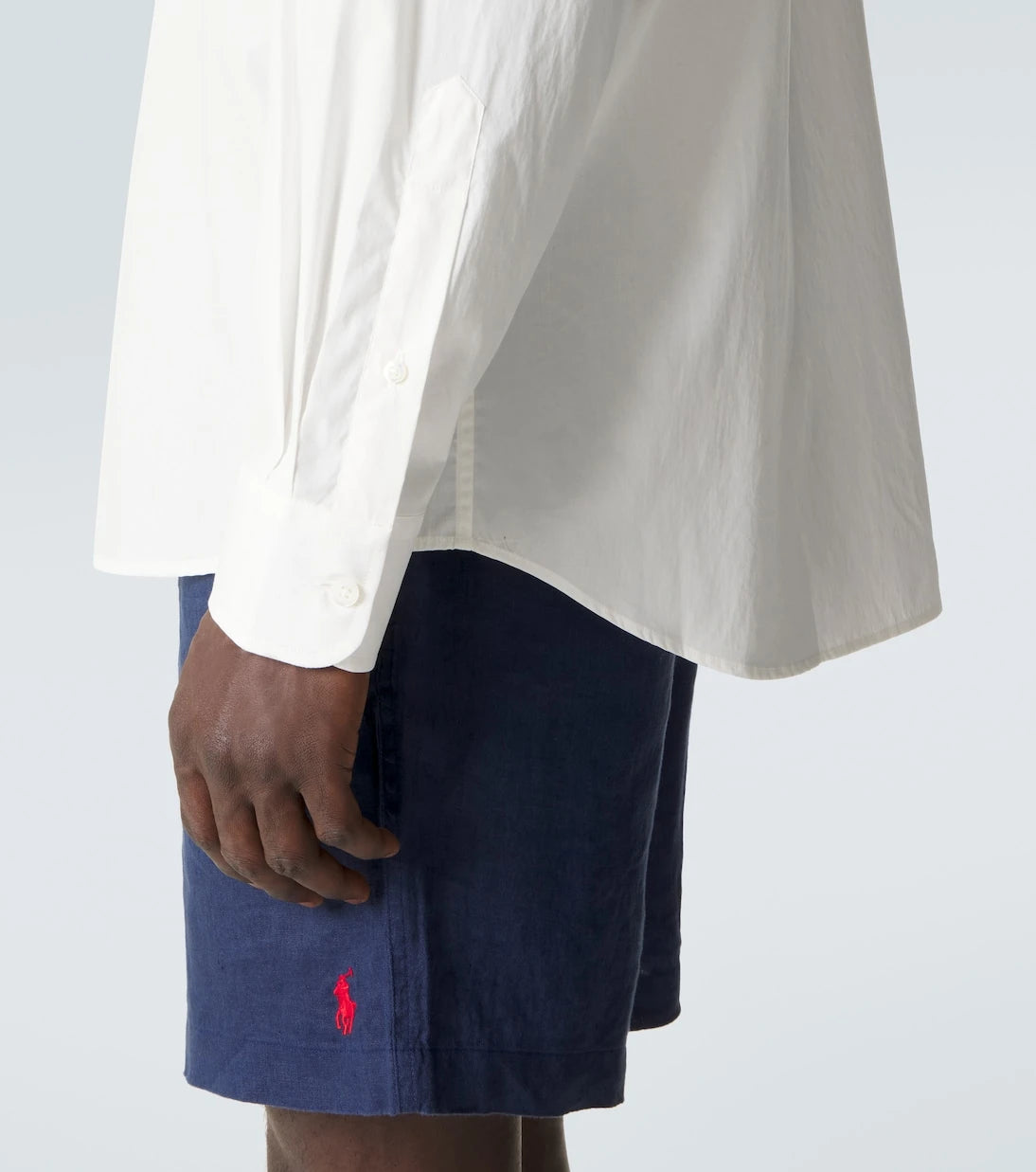 Ralph Lauren Purple Label - Embroidered cotton poplin shirt