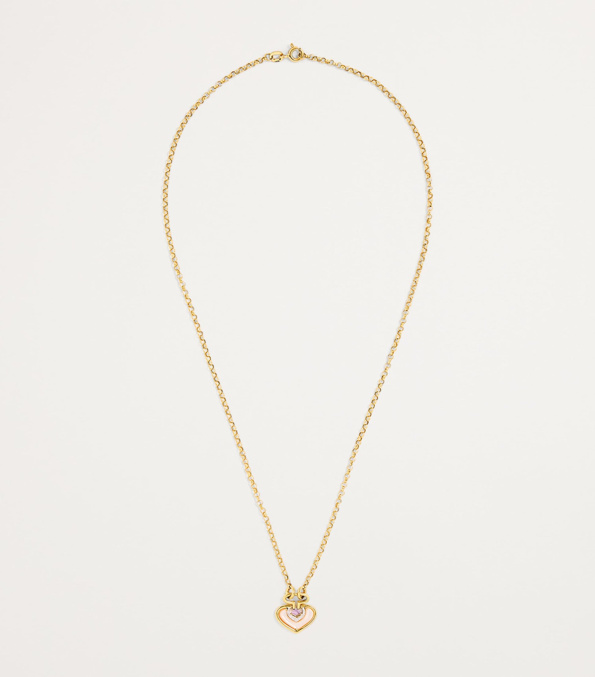 Yellow Gold, Diamond and Mother-of-Pearl Venus Lot N*91 Necklace