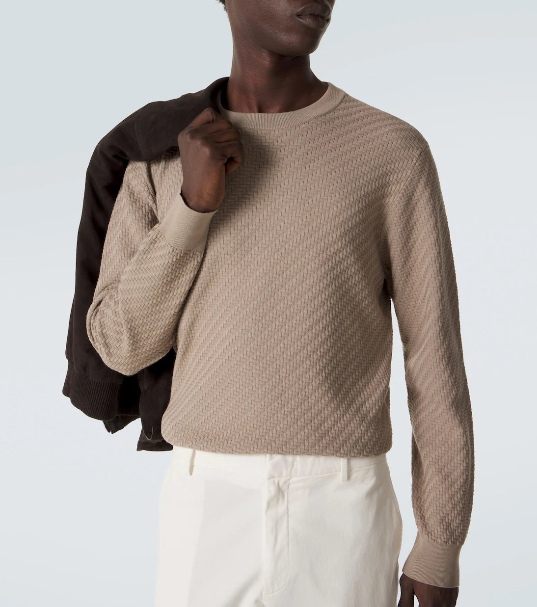 Brioni - Cotton, silk, and cashmere sweater