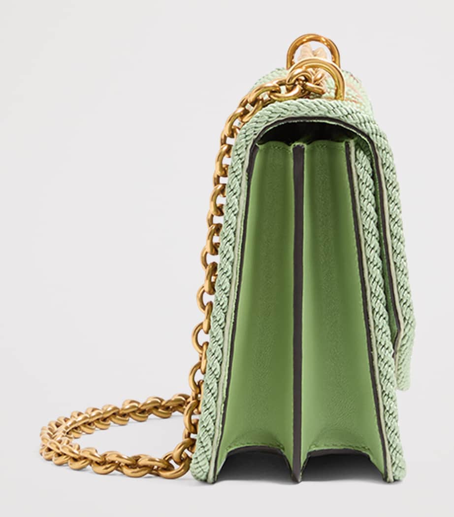 Embellished Vain Shoulder Bag