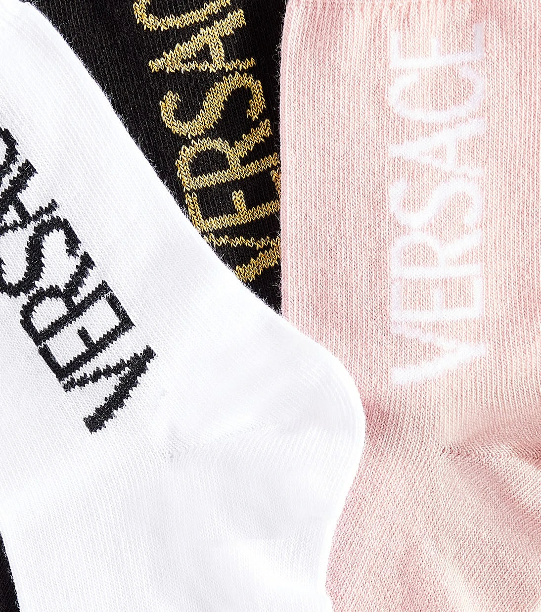 Versace Kids - Set of 3 logo cotton-blend socks