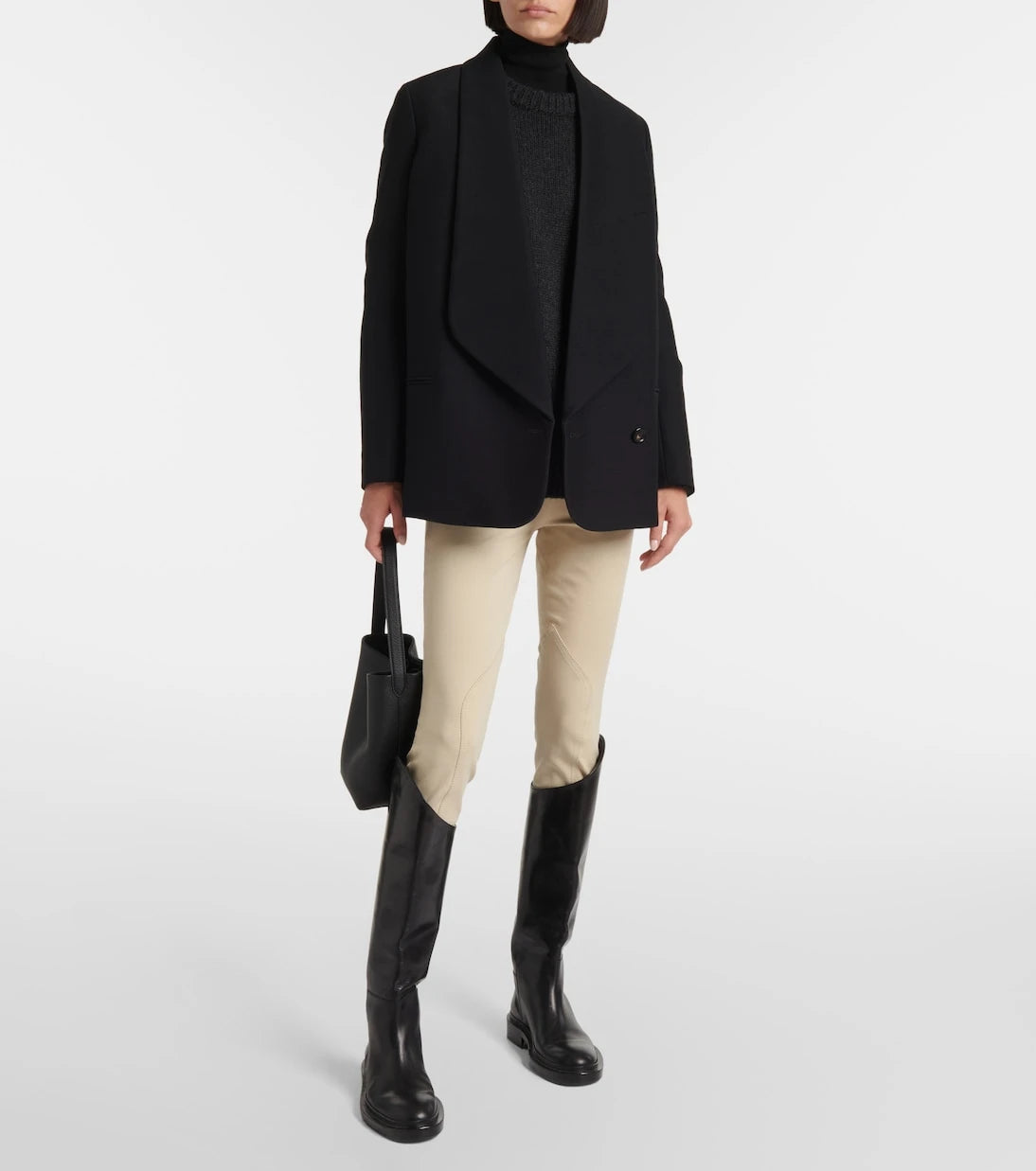 Loro Piana - بنطال دوريس بقصة ضيقة من مزيج قطن التويل