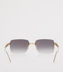 Cartier Gold Metal 06L001801 Rectangle Sunglasses