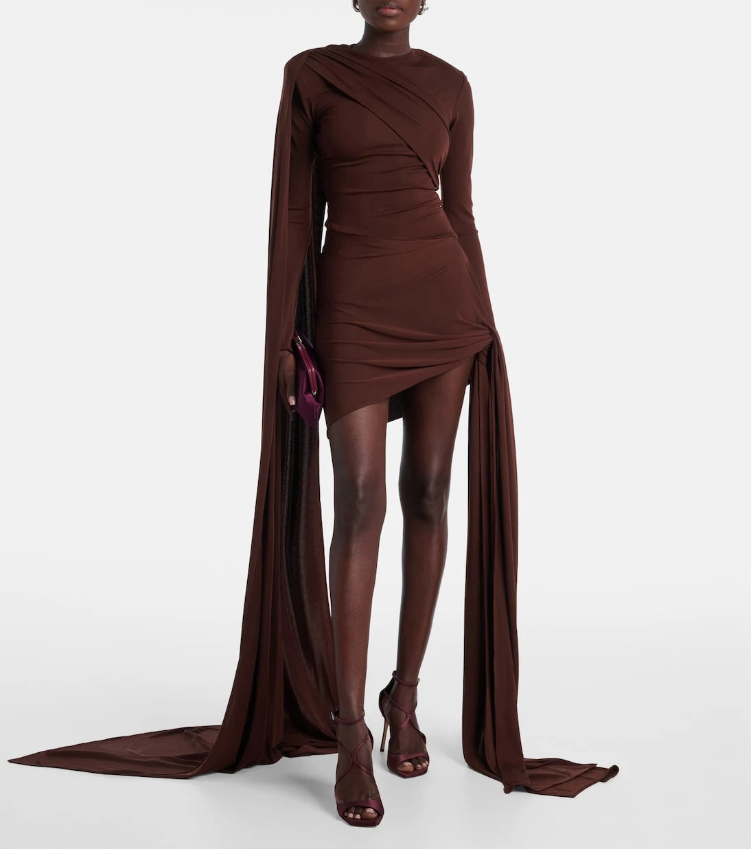 Magda Butrym - Floral-appliqué cotton minidress
