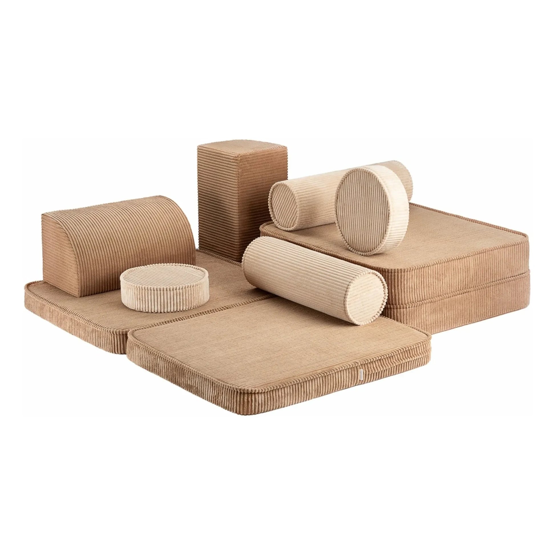 Wigiwama - Modular corduroy sofa | Brown