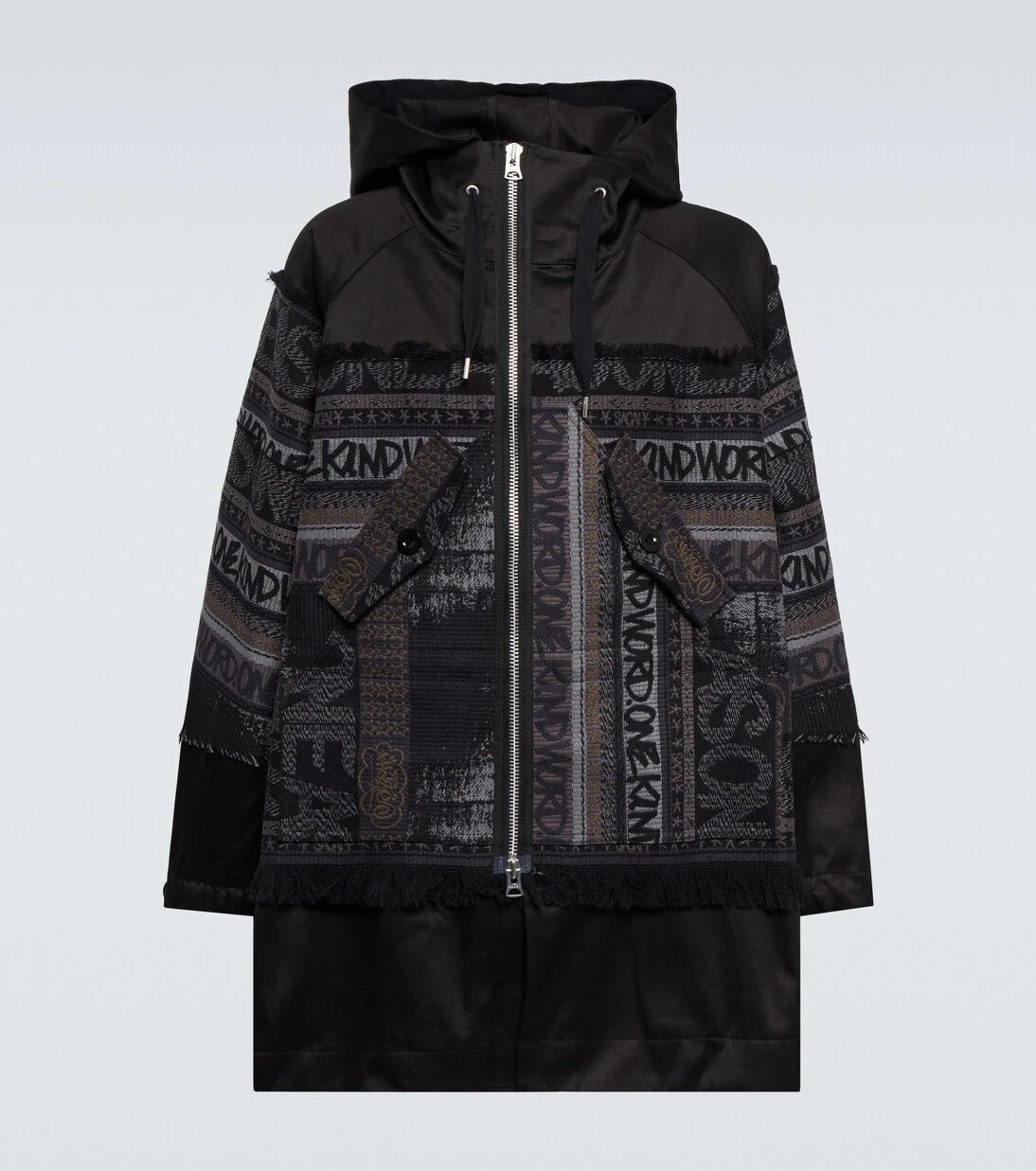 Sacai - X Eric Haze jacquard jacket