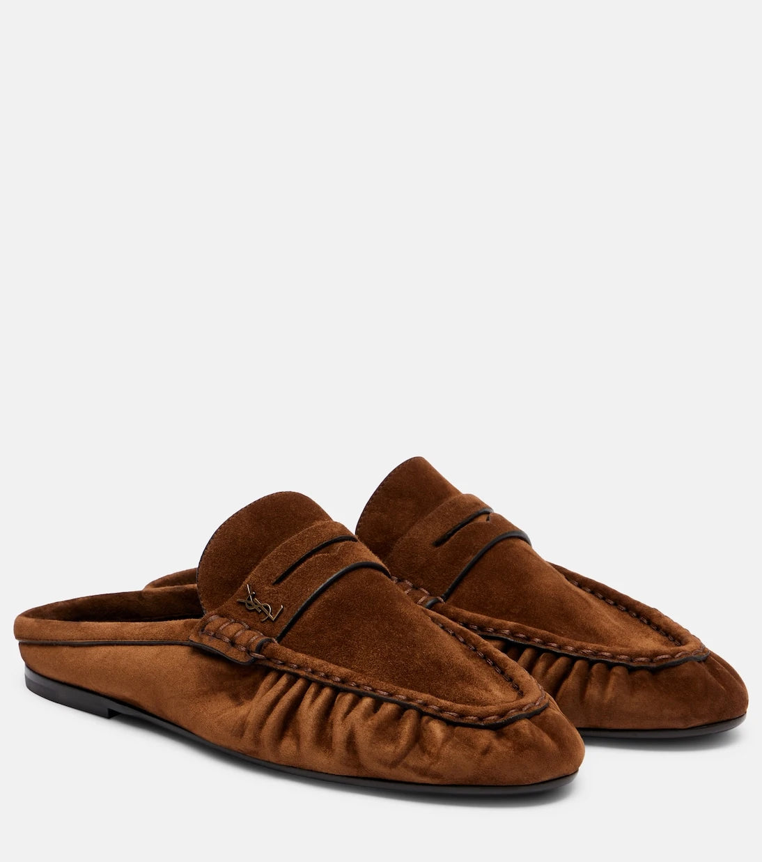 Saint Laurent - Le Loafer suede mules