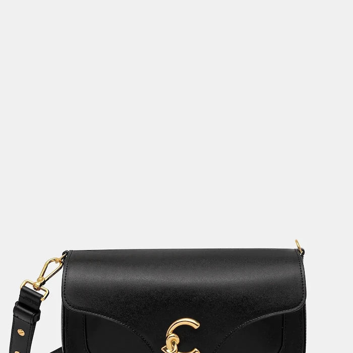 Кожена чанта Coccinelle COCCINELLE C-ME CALF