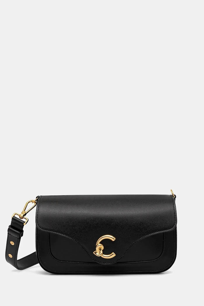 Кожена чанта Coccinelle COCCINELLE C-ME CALF