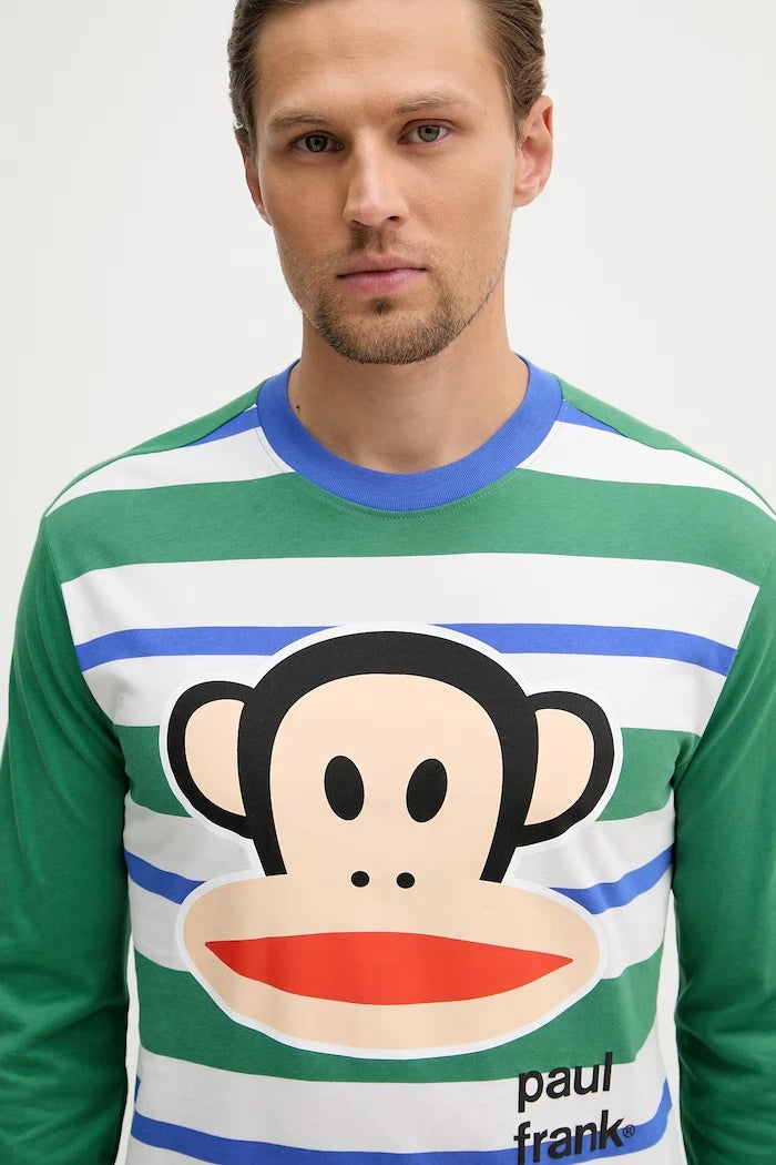 United Colors of Benetton erkek uzun kollu pamuklu pijama üstü