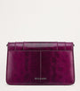 Bvlgari Purple Small Snakeskin Serpenti East West Shoulder Bag