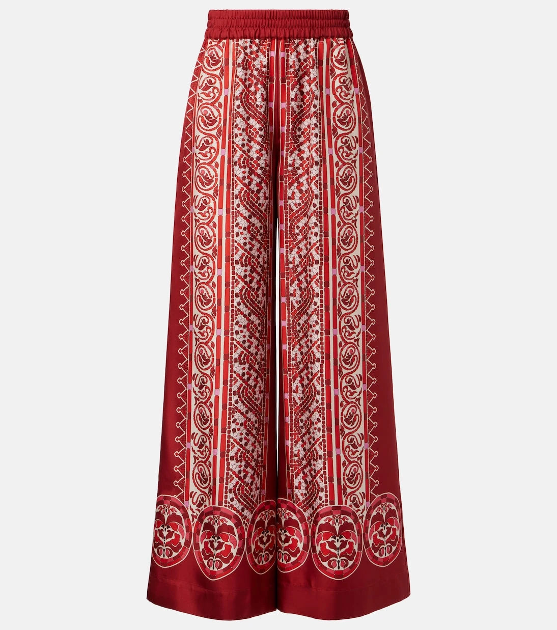 La DoubleJ - Printed silk twill palazzo pants