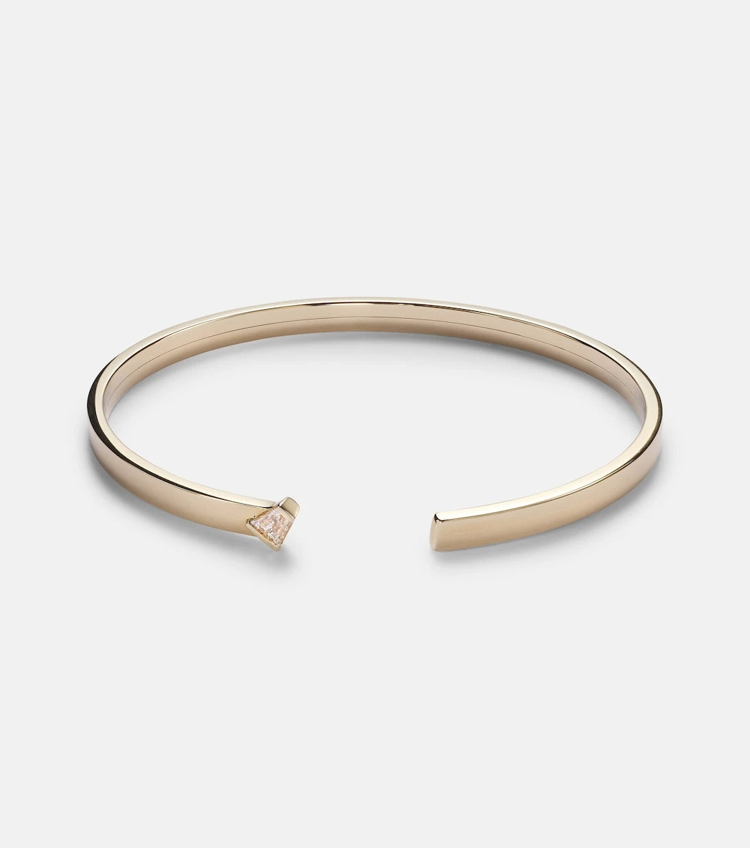 Bucherer Fine Jewellery - Medium 18kt gold bangle with diamonds