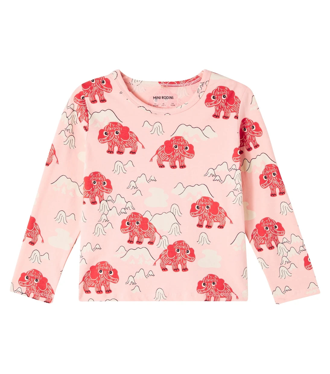 Mini Rodini - Mammoth cotton-blend jersey T-shirt