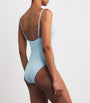 Blue Underwired Demi Swimsuit
