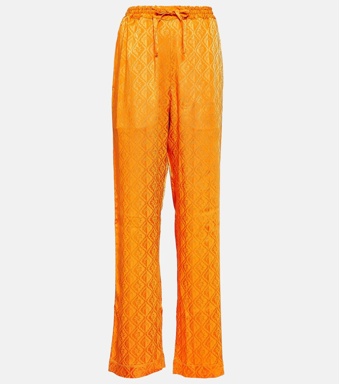 Marine Serre - Moon Diamant satin pajama pants