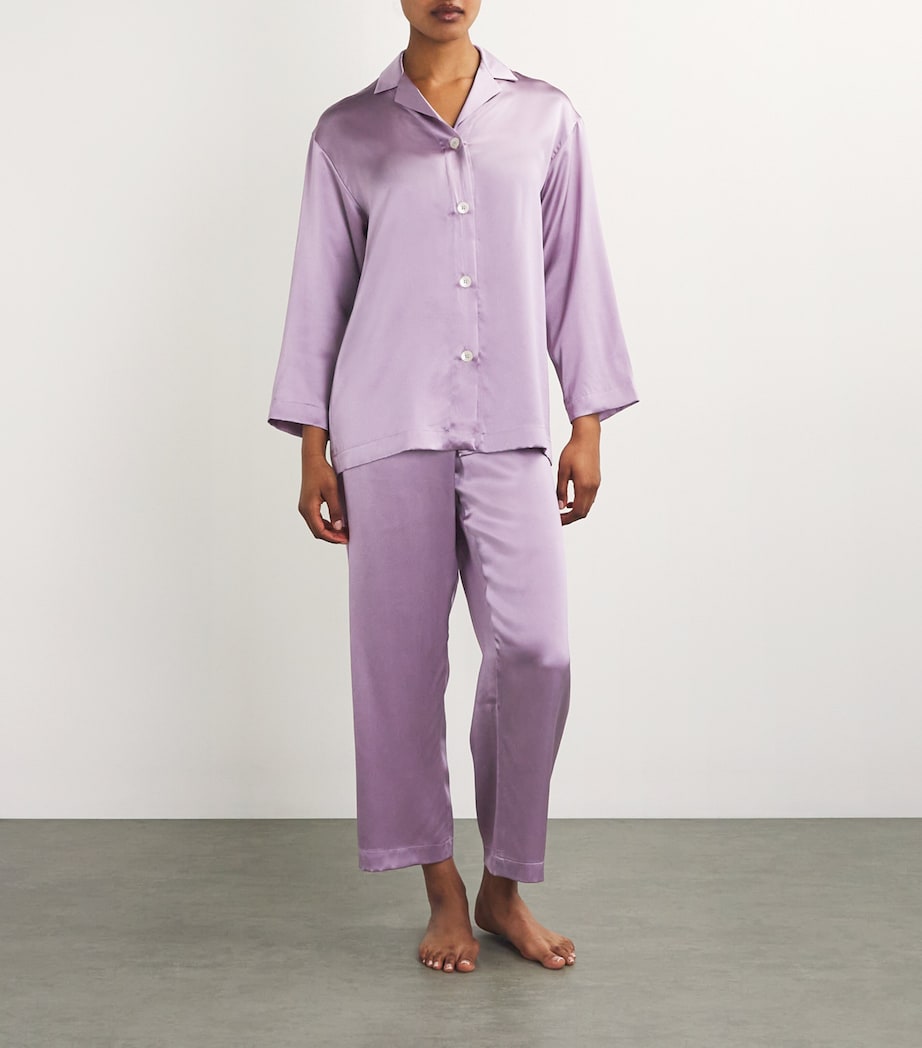 Purple Silk Pyjamas