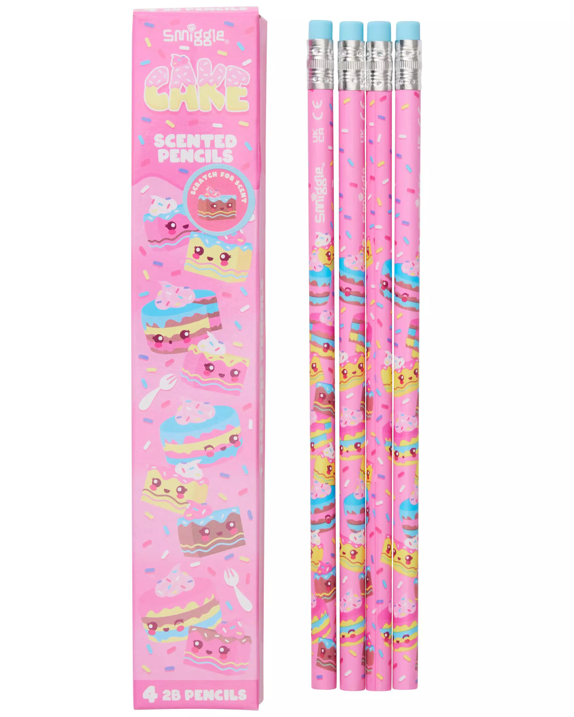 Smiggle - Scented 4-piece Pencil Set