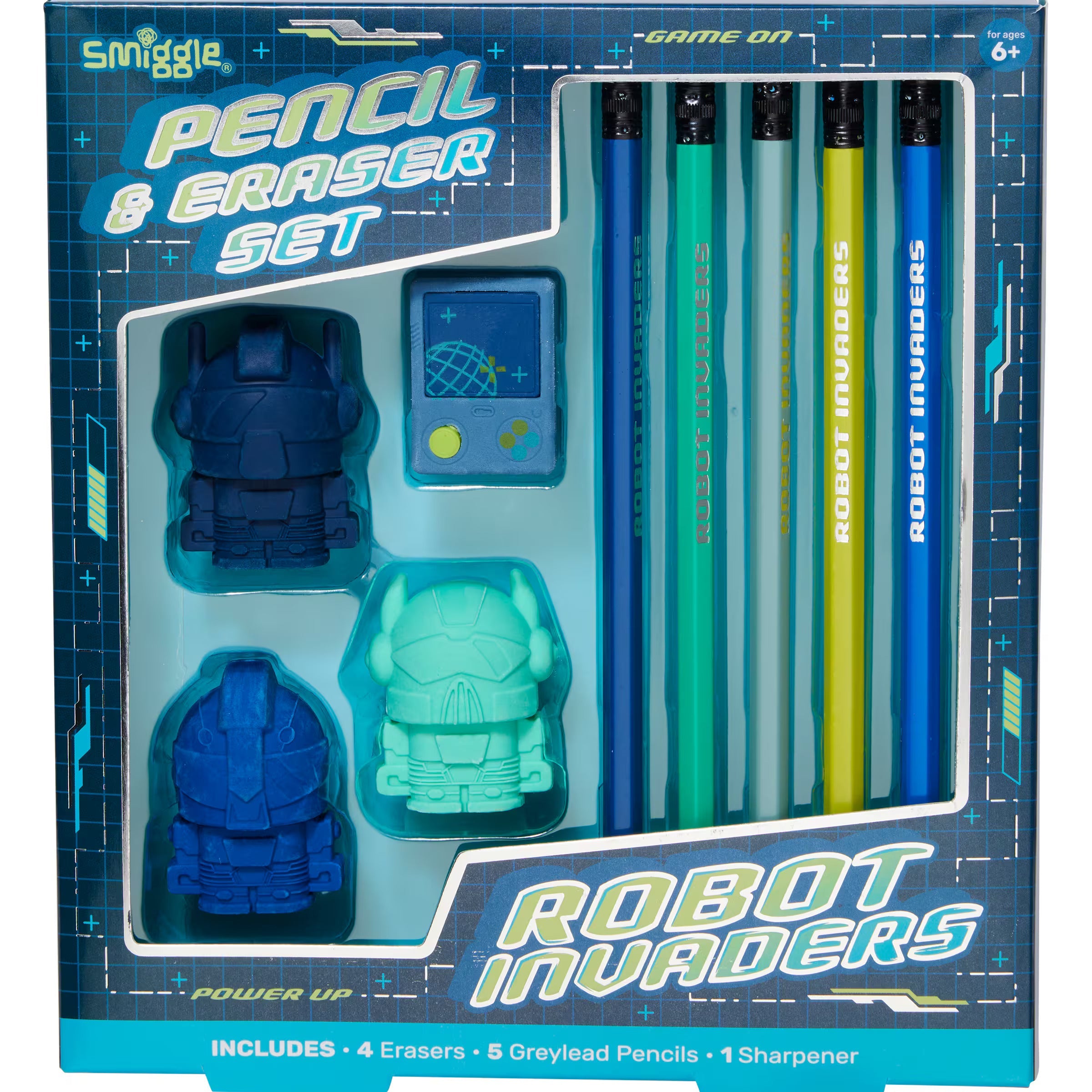 Smiggle - Vision Eraser and Pencil Set