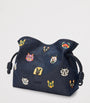 LOEWE x Louis Wain Medium Denim Flamenco Purse