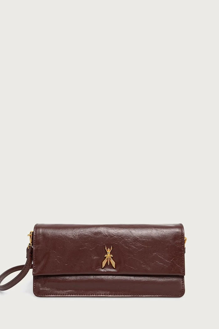 Patrizia Pepe deri kadın crossbody çanta