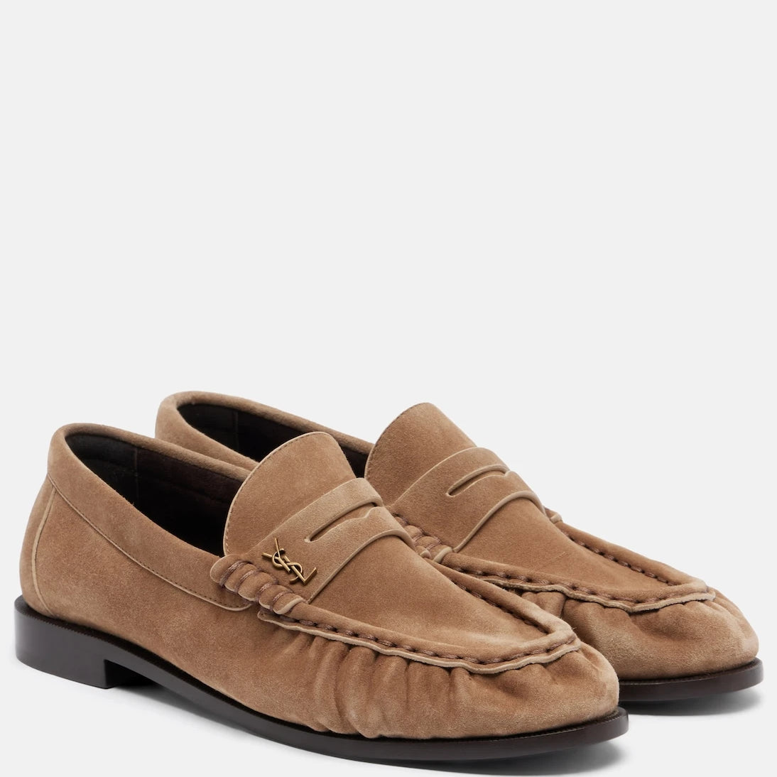 Saint Laurent - Le Loafer suede penny loafers