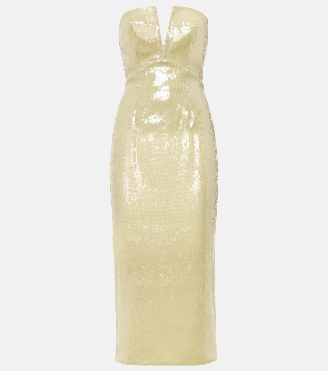 Roland Mouret - Sequined strapless corset dress
