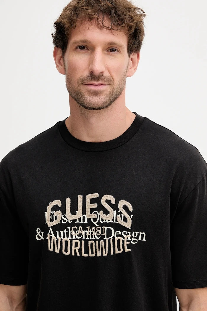 Guess WORLDWIDE Pamuklu Tişört
